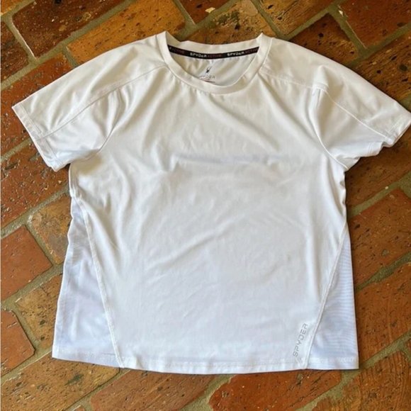 SPYDER Women's Short Sleeve w/ Back Opening & Mesh Insert top szM - Picture 8 of 13